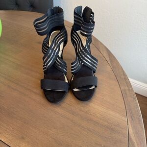 Jessica Simpson Black Strappy Heels